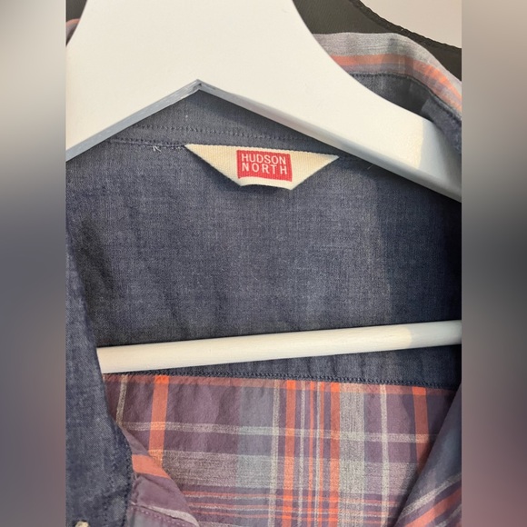 Men’s Hudson North Plaid Shirt Sz L - Picture 4 of 5